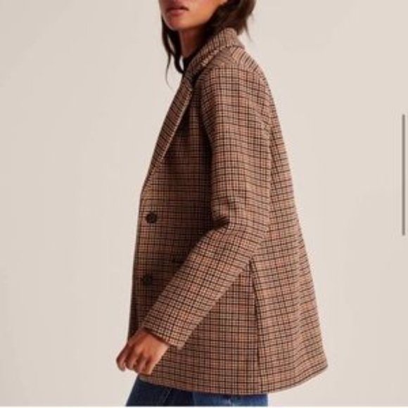 Wool-Blend Blazer Coat - Picture 3 of 7